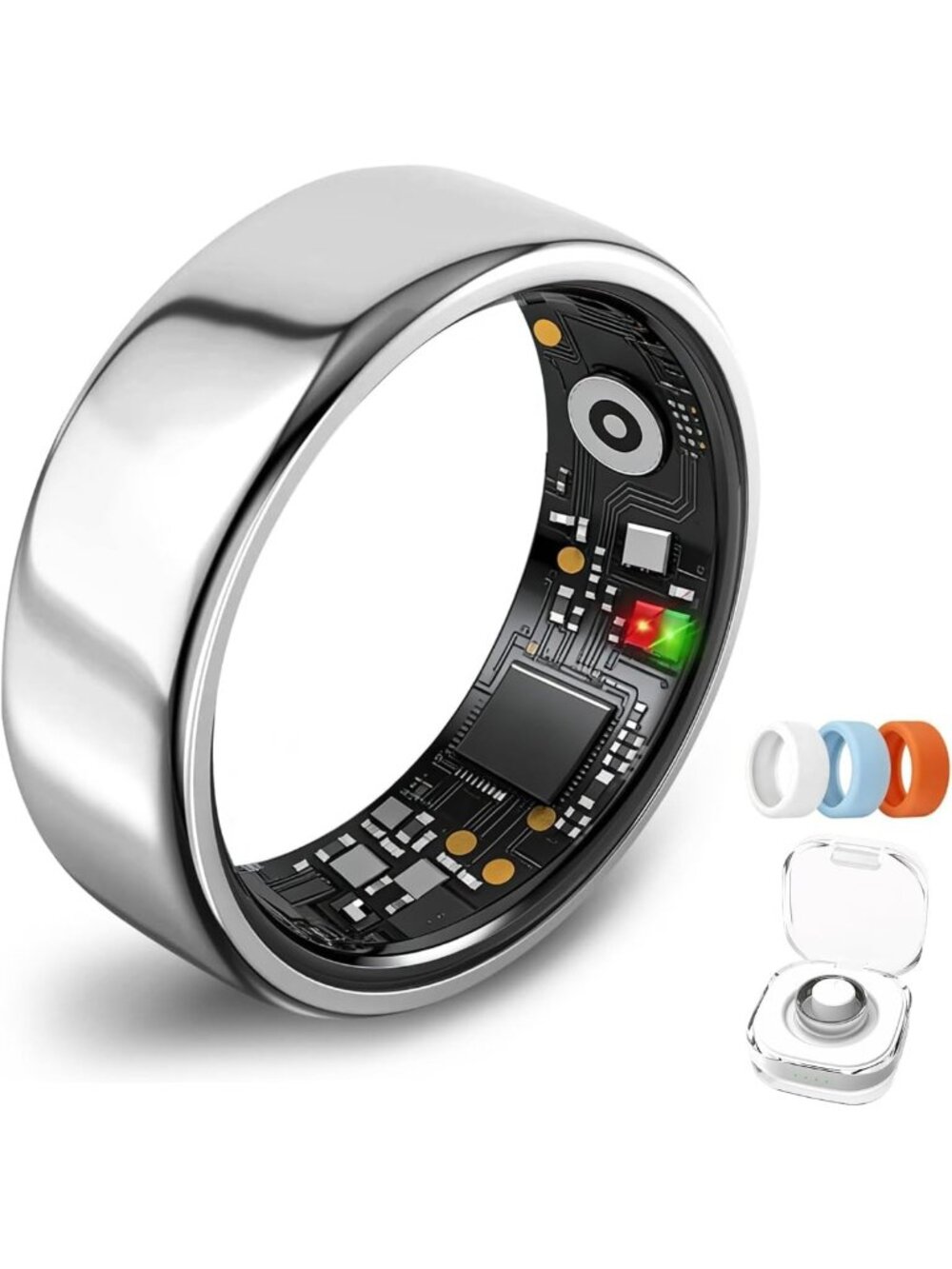 Stylish Smart Fitness Ring for Men & Women - Health & Sleep Tracker, Activity